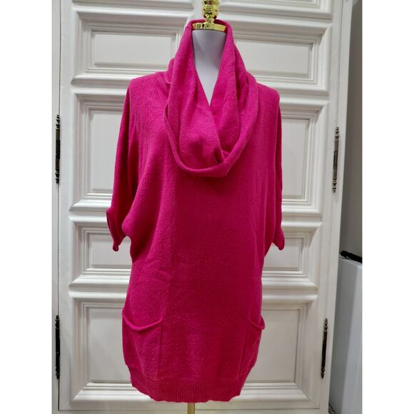 BCBG maxazria women's red sweater dress with pockets size L - Picture 1 of 8